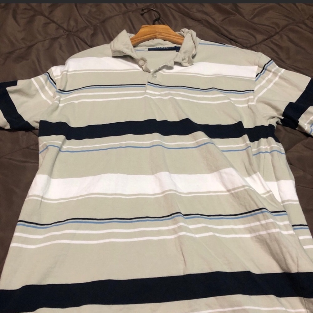 Two men’s size large Aeropostale polo shirts